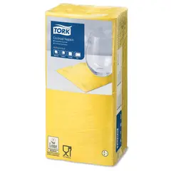 Салфетки TORK Big Pack, 24х23,8, 200 шт., 2-х слойные, желтые, 477823, фото 1