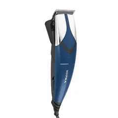 Машинка для стрижки волос SUPRA HCS-720, 5 установок длины, 1 насадка, сеть, пластик, синий/черный, фото 1