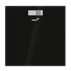 Весы напольные UNIT UBS-2052, электронные, вес до 150 кг, квадратные, стекло, черные, 462774, фото 1
