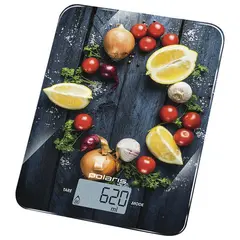 Весы кухонные POLARIS PKS 1050DG La Salsa, электронный дисплей, максимальный вес 10 кг, тарокомпенсация, стекло, фото 1
