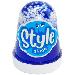 Слайм Lori &quot;Style Slime&quot; с шариками, синий с ароматом тутти-фрутти, 130мл, фото 1