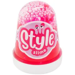 Слайм Lori &quot;Style Slime&quot; с шариками, розовый с ароматом клубники, 130мл, фото 1