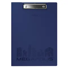 Папка-планшет с зажимом Erich Krause &quot;Megapolis&quot; А4, пластик, синий, фото 1