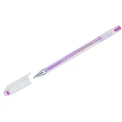 Ручка гелевая Crown &quot;Hi-Jell Metallic&quot; розовая металлик, 0,7мм, фото 1