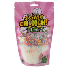 Слайм Slime Crunch-slime &quot;Poof&quot;, белый, с пенопласт.шариками, с ароматом манго, 200г, дой-пак, фото 1