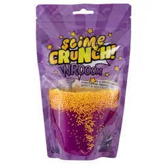 Слайм Slime Crunch-slime &quot;Wroom&quot;, фиолетов., с пенопласт.шариками, с ароматом фейхоа, 200г, дой-пак, фото 1