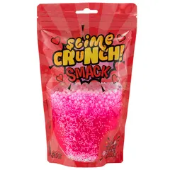 Слайм Slime Crunch-slime &quot;Smack&quot;, розовый, с пенопласт.шариками, с ароматом земляники, 200г, дой-пак, фото 1