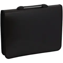 Папка-портфель  1 отделение OfficeSpace, А4+, 370*270*90мм, 2 кармана, черный, фото 1