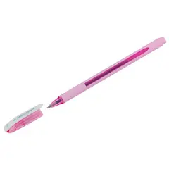 Ручка шариковая Uni &quot;Jetstream SX-101-07FL&quot; синяя, 0,7 мм, грип, розовый корпус, фото 1
