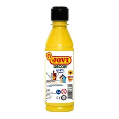 Краска акриловая JOVI, 250мл, пластиковая бутылка, желтый, фото 1