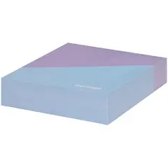 Блок для записи декоративный на склейке Berlingo &quot;Haze&quot; 8,5*8,5*2, сиреневый/голубой, 200л., фото 1