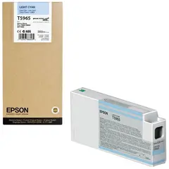 Картридж струйный для плоттера EPSON (C13T596500) Epson StylusPro 7890 и др., светло-голубой, 350 мл, оригинальный, фото 1