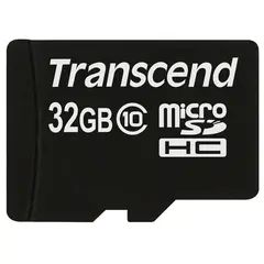 Карта памяти micro SDHC, 32 GB, TRANSCEND Premium 200x, UHS-I U1, 30 Мб/сек. (class 10), TS32GUSDC10, фото 1