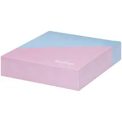 Блок для записи декоративный на склейке Berlingo &quot;Haze&quot; 8,5*8,5*2, розовый/голубой, 200л., фото 1