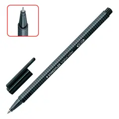 Ручка-роллер STAEDTLER &quot;Triplus Roller&quot;, ЧЕРНАЯ, трехгранная, узел 0,7 мм, линия письма 0,4 мм, 403-9, фото 1