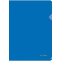 Папка-уголок Berlingo, А4, 180мкм, непрозрачная, синяя, фото 1