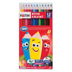 Карандаши цветные PENSAN (FATIH), 12 цветов, заточенные, картонная упаковка, 33112, фото 1