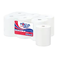 Полотенца бумажные в рулонах Focus Extra Quick, 2-слойн, 150 м/рул,  (втулка диаметром 38мм), белые, фото 1