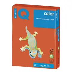Бумага IQ color БОЛЬШОЙ ФОРМАТ (297х420 мм), А3, 80 г/м2, 500 л., интенсив, красный кирпич, ZR09, фото 1