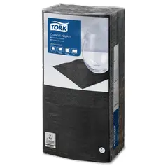 Салфетки TORK Big Pack, 24х23,8, 200 шт., 2-х слойные, черные, 477829, фото 1