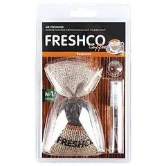 Ароматизатор автомобильный подвесной, мешочек, &quot;Freshco Coffee&quot;, аромат &quot;Капучино&quot;, CF-01, фото 1