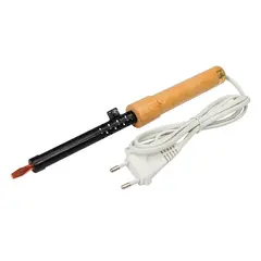Паяльник электрический ЭПСН, 25 Вт, 220 В, деревянная ручка, REXANT, 12-0225, фото 1