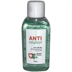 Гель антисептический для рук Antiseptol,  60мл, фото 1