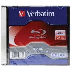 Диск BD-RE (Blu-ray) VERBATIM, 25 Gb, 2x, Slim Case, 43615, фото 1