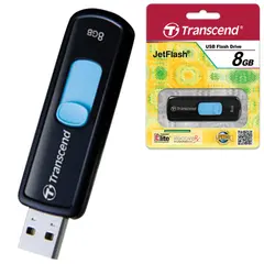 Флэш-диск 8 GB, TRANSCEND Jet Flash 500, USB 2.0., черный, TS8GJF500, фото 1