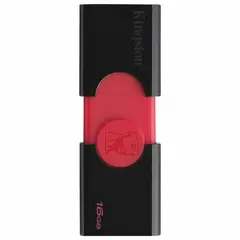 Флэш-диск 16 GB KINGSTON DataTraveler 106, USB 3.0, черный/красный, DT106/16 GB, DT106/16GB, фото 1