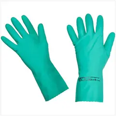 Перчатки резиновые Vileda Professional &quot;Многоцелевые&quot;, р.XL, зеленый, пакет, фото 1