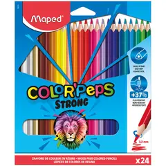 Карандаши цветные пластиковые Maped &quot;Color&#039;Pepes Strong&quot; 24цв.,трехран., заточен., картон, европ., фото 1
