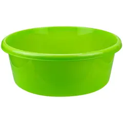 Таз пластмассовый Idea, круглый, ярко-зеленый, 11л, фото 1