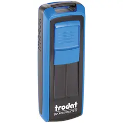 Штамп карманный Trodat Pocket Printy, пластик, 47*18мм, синияя подушка (148921), фото 1
