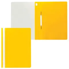 Скоросшиватель пластиковый ERICH KRAUSE &quot;Economy&quot;, А4, 160 мкм, желтый, 46112, фото 1