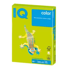Бумага IQ color БОЛЬШОЙ ФОРМАТ (297х420 мм), А3, 80 г/м2, 500 л., неон, зеленая, NEOGN, фото 1