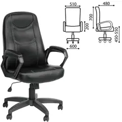 Кресло офисное &quot;Стандарт&quot;, CH 511, кожзам, черное, фото 1
