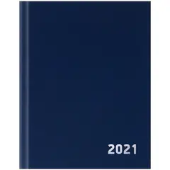 Ежедневник датир. 2021г., A6, 168л., бумвинил, OfficeSpace, синий, фото 1