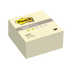Блок самоклеящийся (стикер) POST-IT Basic, 76х76 мм, 400 л., желтый, 636R-BY, фото 1