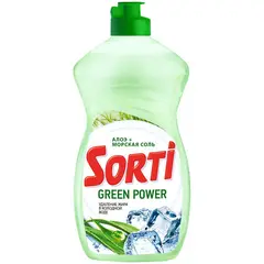 Средство для мытья посуды Sorti &quot;Green Power. Алоэ и Морская соль&quot;, 450мл, фото 1