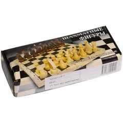 Фигуры шахматные Орловские шахматы, обиходные лакированные d=24мм, высота 44-70мм, фото 1