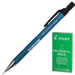 Карандаш механический PILOT Н-165, корпус синий, прорезиненный, ластик, 0,5 мм, фото 1