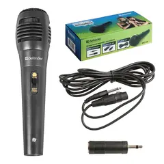 Микрофон DEFENDER MIC-129, проводной, кабель 5 м, черный, 64129, фото 1