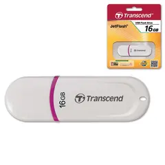 Флэш-диск 16 GB, TRANSCEND JetFlash 330, USB 2.0, белый, TS16GJF330, фото 1