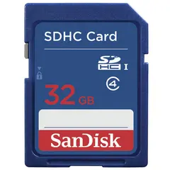 Карта памяти SDHC, 32 GB, SANDISK, 4 Мб/сек. (class 4), SDSDB-032G-B35, фото 1
