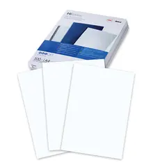 Обложки для переплета GBC, комплект 100 шт., HiGloss, А4, картон 250 г/м2, белые, CE020071, фото 1