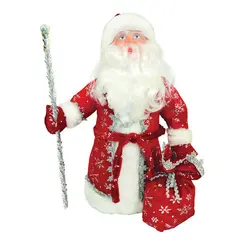 Декоративная кукла &quot;Дед Мороз под елку&quot; 40см, в красном костюме, подарочная упаковка, фото 1