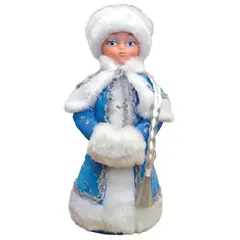 Декоративная кукла &quot;Снегурочка под елку&quot; 35см, голубая, подарочная упаковка, фото 1