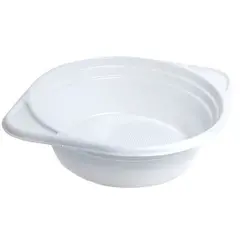 Тарелки одноразовые суповые OfficeClean, набор 100 шт., ПС, белые, 0,5 л, 14,5 см, хол/гор, фото 1