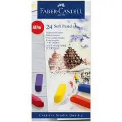 Пастель Faber-Castell &quot;Soft pastels&quot;, 24 цв., мини, картон. упак., фото 1
